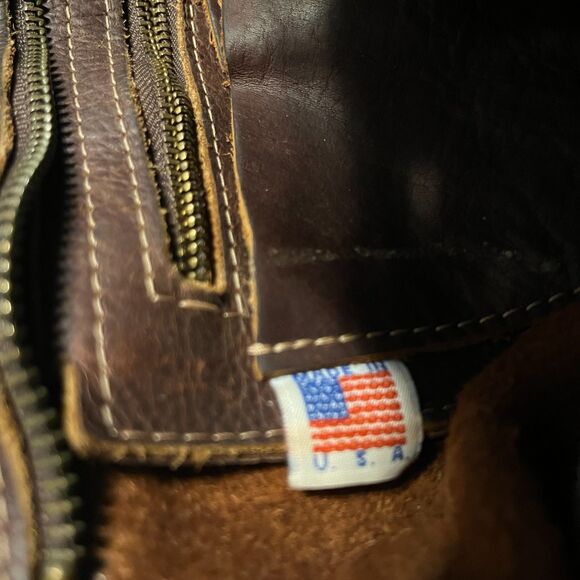 Western Hair On Cowhide Zebra Print Genuine Leather Shoulder Bag Made In USA - Picture 5 of 16